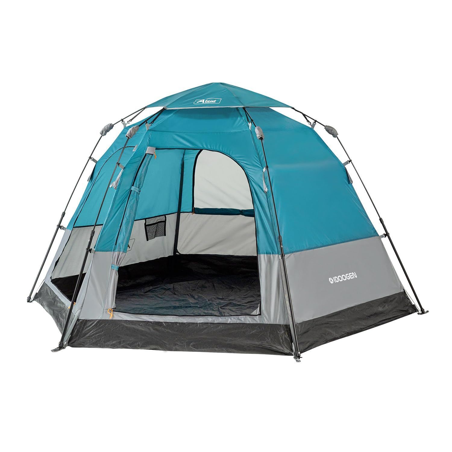 ブルー IDOOGEN 3人 4人用ワンタッチテント コンパクト ドームテント簡易テント キャンプ用品 テント camping tent テント  ファミリー 防水 ドームシェルターUVカット 簡単設営 防災 緊急 避難 登山用 フロアマットあり - メルカリ