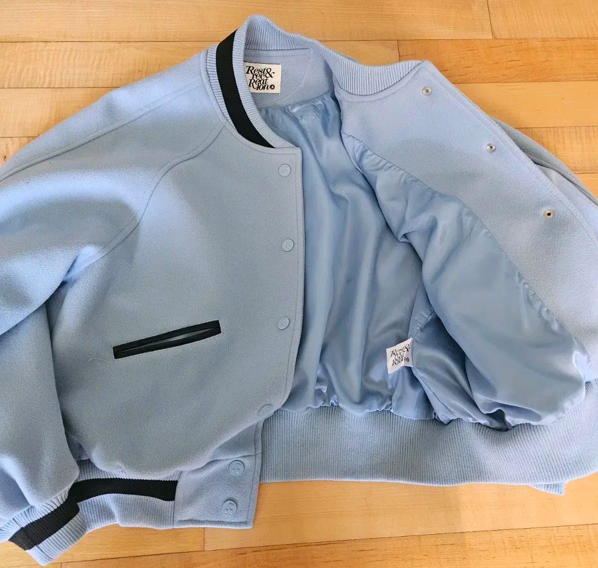 Rest ＆ Recreation RR ブルゾン バーシティ ジャケット 青 1 サイズ GULLKHAN_COM