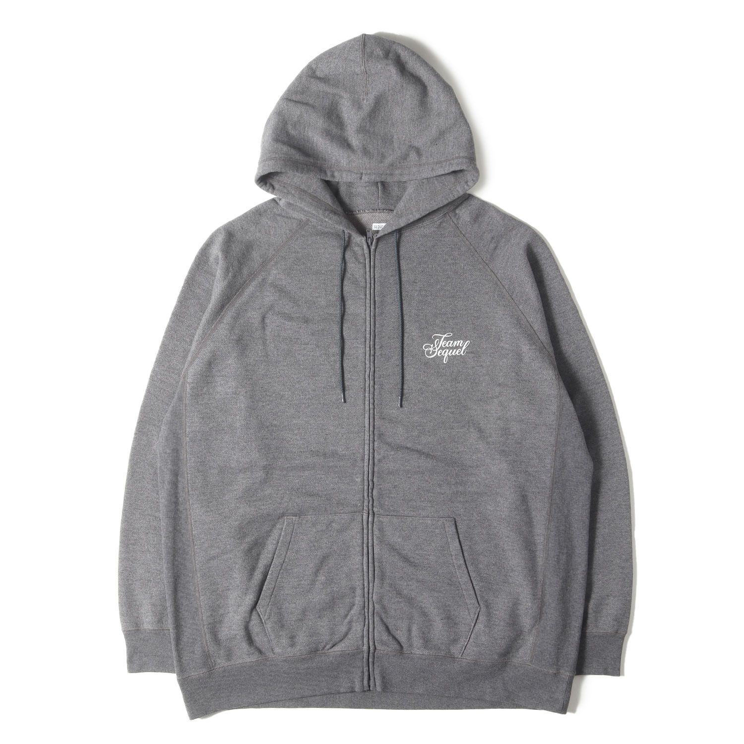 SEQUEL シークエル パーカー グレー サイズ:XL | 24SS ブランドロゴ ジップ スウェットパーカー (ZIP HOODIE) | トップス フーディー【メンズ】【中古】【K4547】 新品】SEQUEL シークエル パーカー グレー サイズ:XL | 24SS ブランド