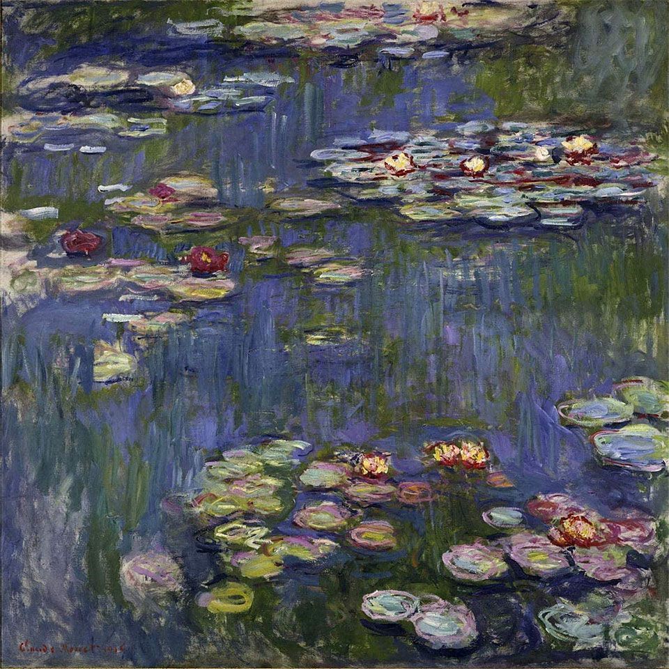 人気商品！】 絵画 1908 睡蓮 monet モネ クロード 風景画 F8 複製画 