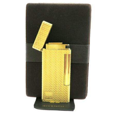【最安値挑戦】 ジバンシー 美品 GIVENCHY ケース メタル ゴールド ガスライター 小物