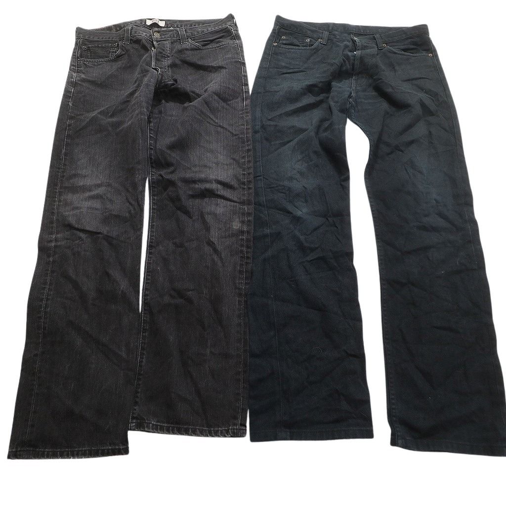古着卸 まとめ売り リーバイス 501 ブラックデニム パンツ 7枚セット 