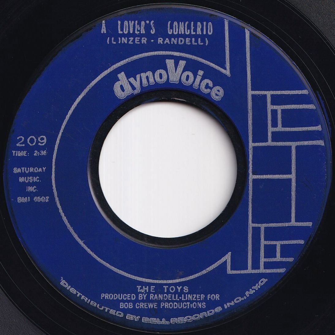 Toys A Lover's Concerto / This Night DynoVoice US 209 212020