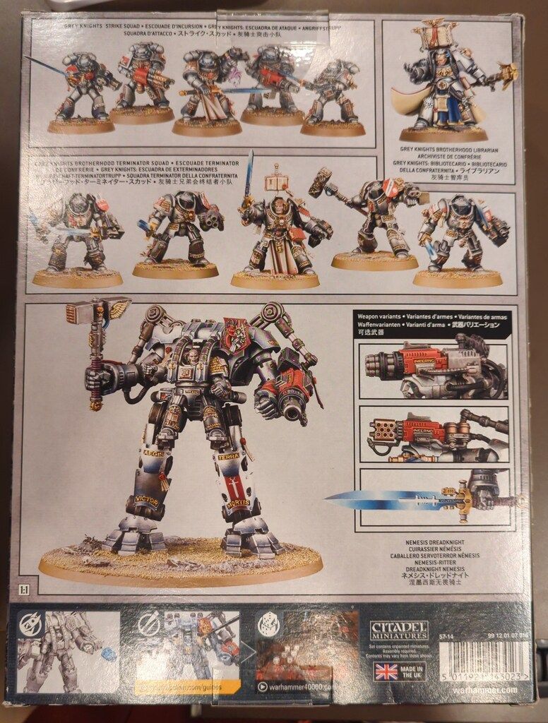 GAMES WORKSHOP WARHAMMER40000 GREY KNIGHTS Combat Patrol Grey Knight