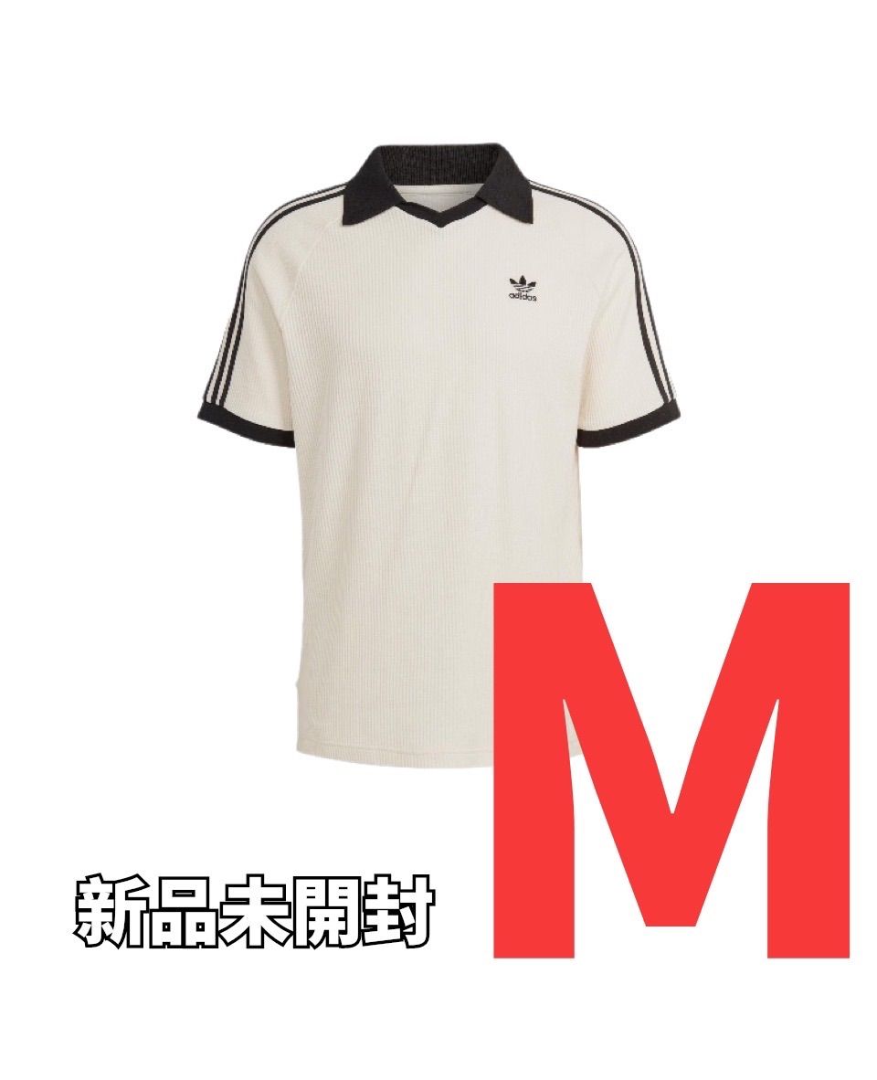 adidas アディダス ワッフル Tシャツ 半袖 ポロシャツ 男女兼用 M 