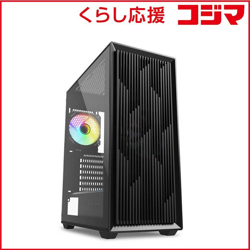 【 新品 未開封 】   SHARKOON PCケース ［ATX /Micro ATX /Mini-ITX］ SHA-VK2 RGB BK ブラック SHA-VK2RGBBK 未使用 送料無料