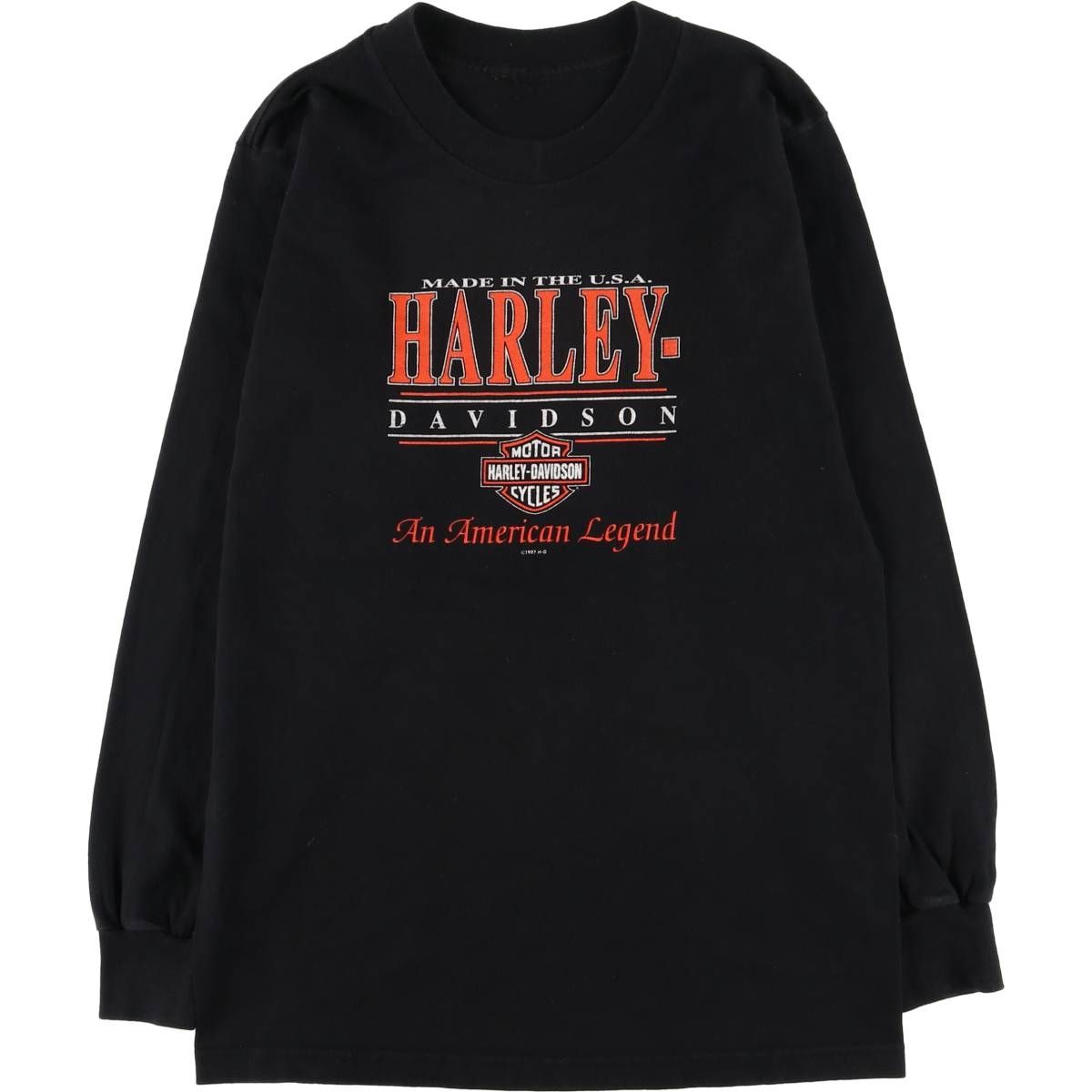 古着 90年代 ハーレーダビッドソン Harley-Davidson ロングTシャツ ロンT レディースS相当 ヴィンテージ|eaa543064