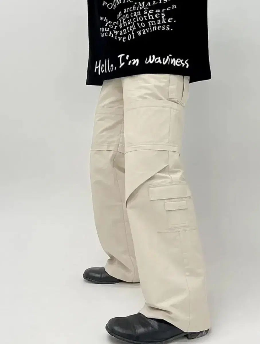 カーゴパンツ クリーム 1