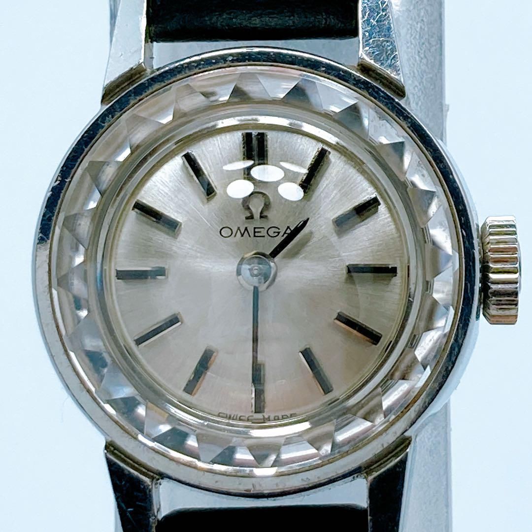 472 オメガ デビル 手巻き カットガラス 腕時計