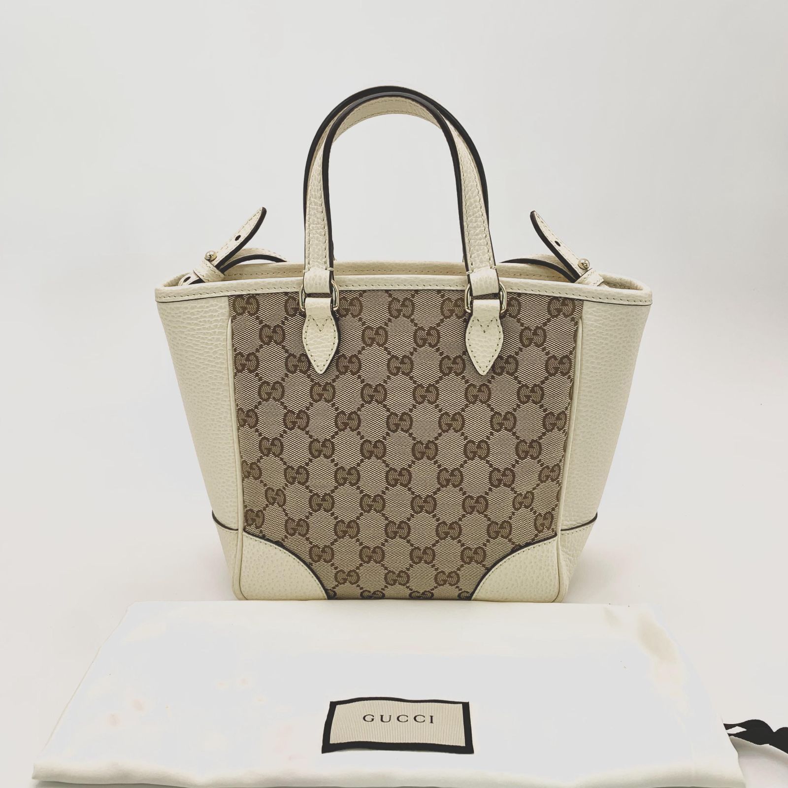 GUCCI グッチ GGキャンバス アイボリー ベージュ 449241 2WAYバッグ 