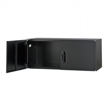 豊國工業 壁面収納庫浅型上置き棚H370 ブラックHOS-U2SX-B CN-10色 ブラック
