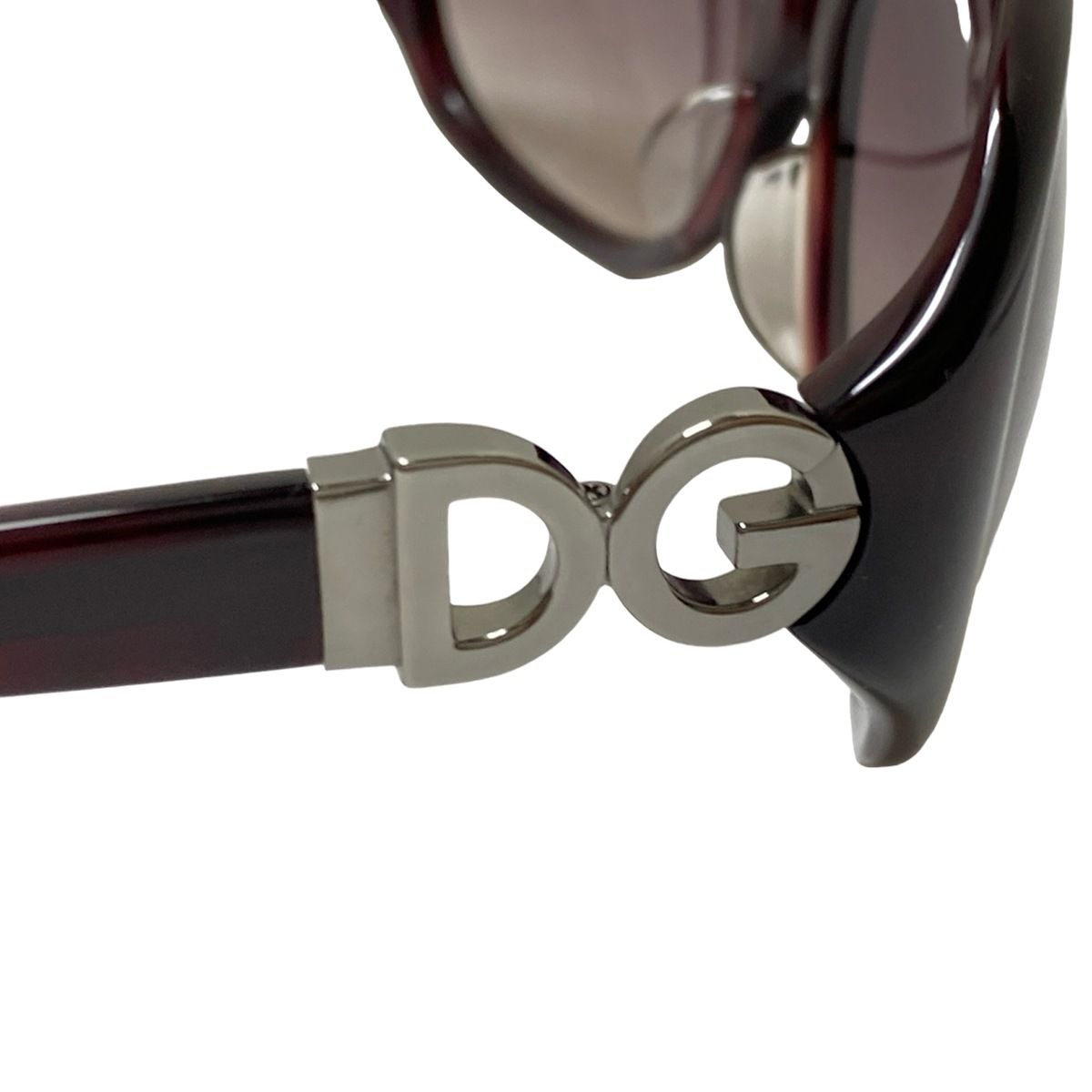 DOLCE&GABBANA サイドマーク　サングラス　ブラウン DOLCE&GABBANA(ドルチェアンドガッバーナ) サングラス - ダーク