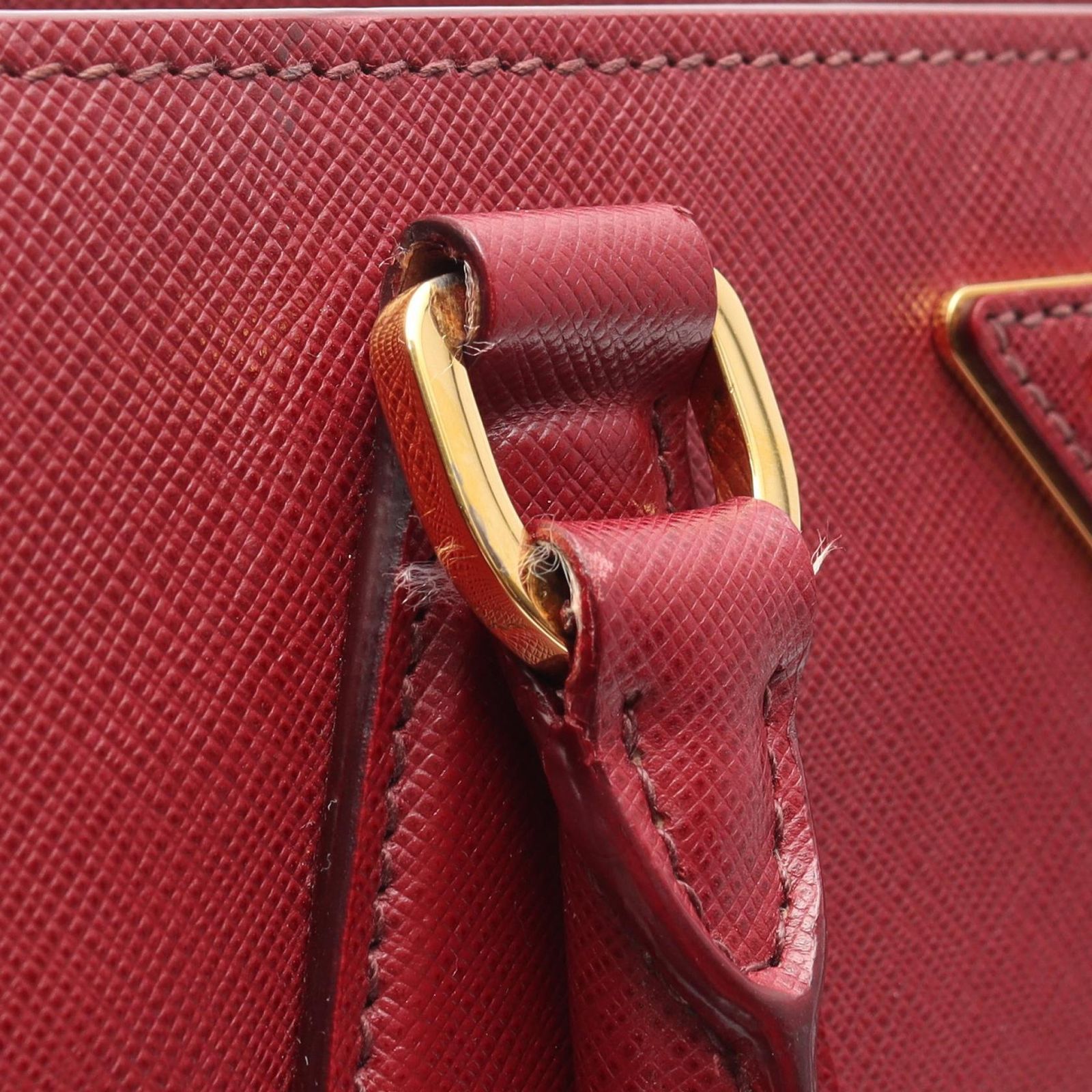 プラダ PRADA ハンドバッグ VIT DAINO レッド サフィアーノレザー VIT  