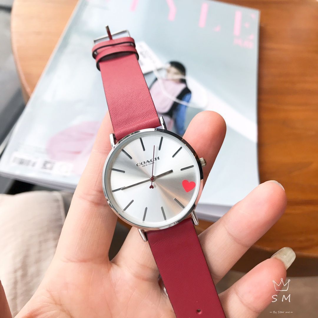 可愛い 今日 COACH PERRY 系列 レディース ファッション ネットバンド 石英 腕時計 優越感のある