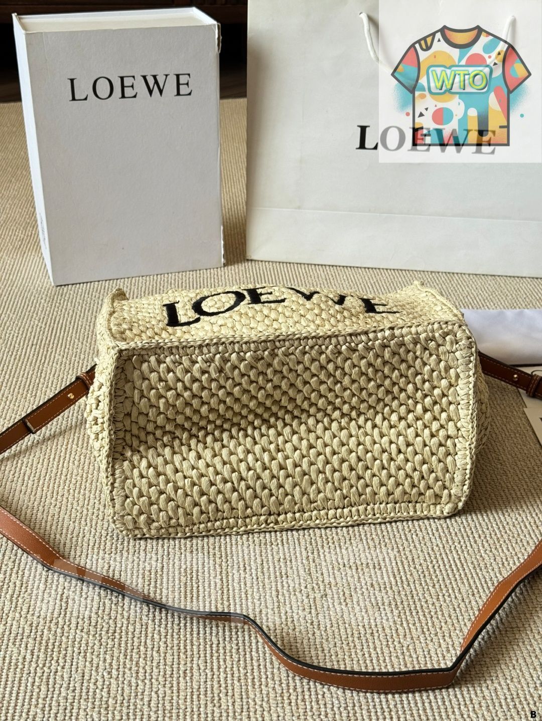 ♡GWセール♡LOEWE♡バスケットバッグ♡ホワイト♡ 今日WTO】Loewe ロエベ 夏の新作 草編みバスケットバッグ 菜籃子