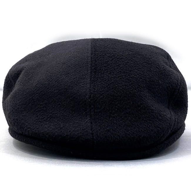 HERMES ハンチング美品 エルメス ハンチング ブラック 美品 帽子 クリーニング済み カシミア