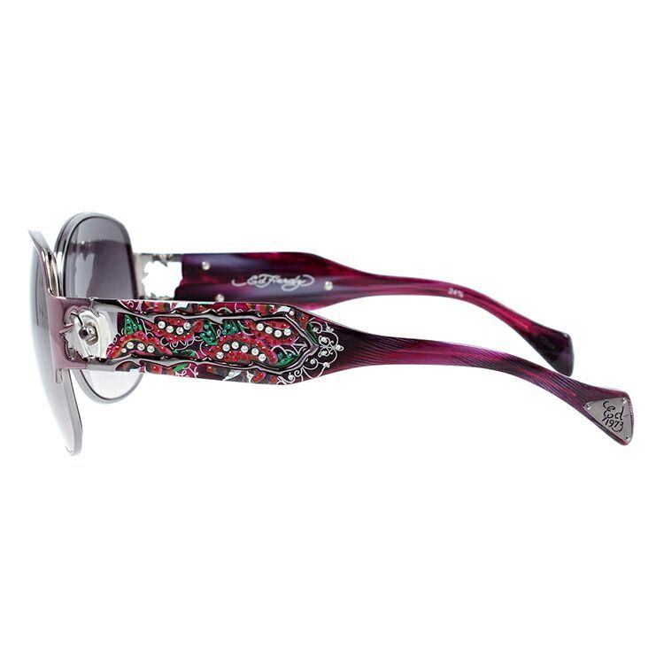 エドハーディー サングラス EdHardy TWO ROSE パープルガン/グレー