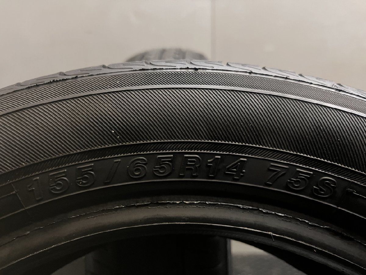 YOKOHAMA BluEarth 155/65R14 14インチ 夏タイヤ 2本 20年製 バリ溝 