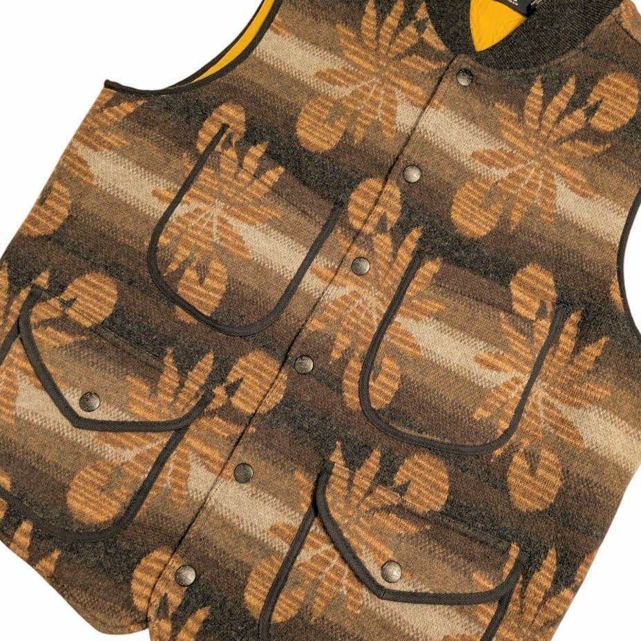 RRL ラルフローレン ウールカシミヤ スナップフロント セーター ベスト