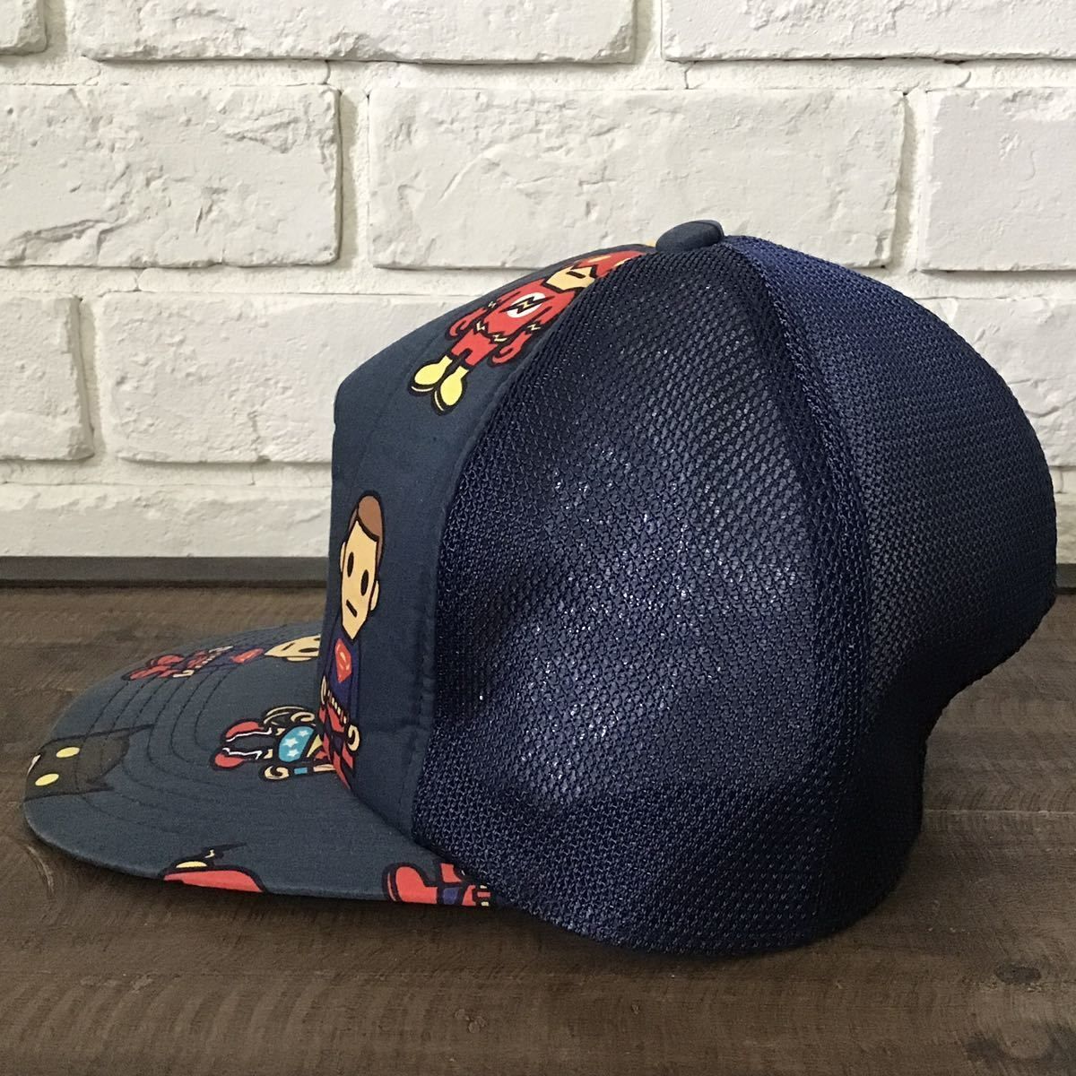 DC Comics × BAPE メッシュ キャップ ネイビー trucker hat a