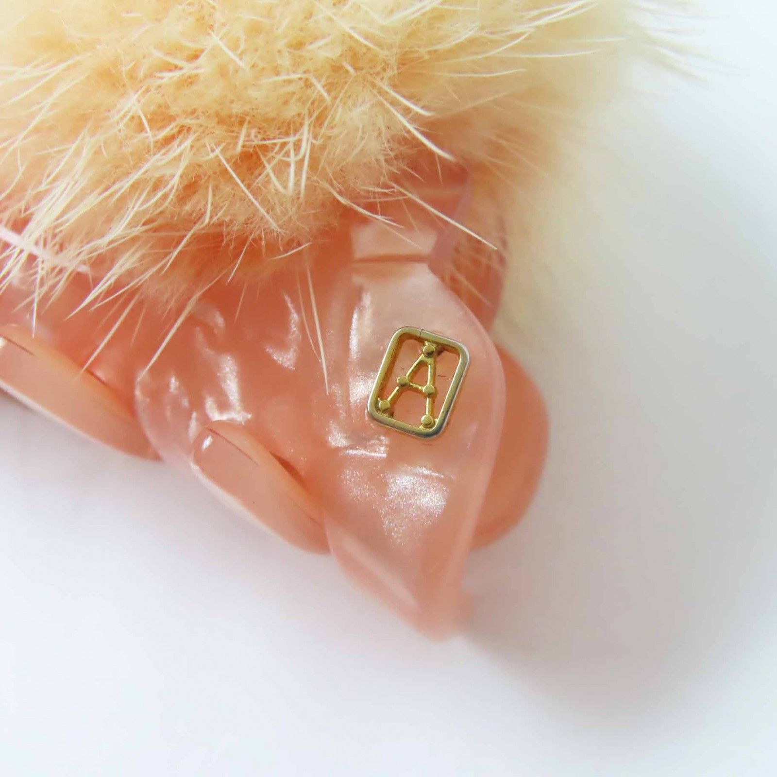 アレクサンドル ドゥ パリ ミンクファー スワロ付き ピンク ヘア