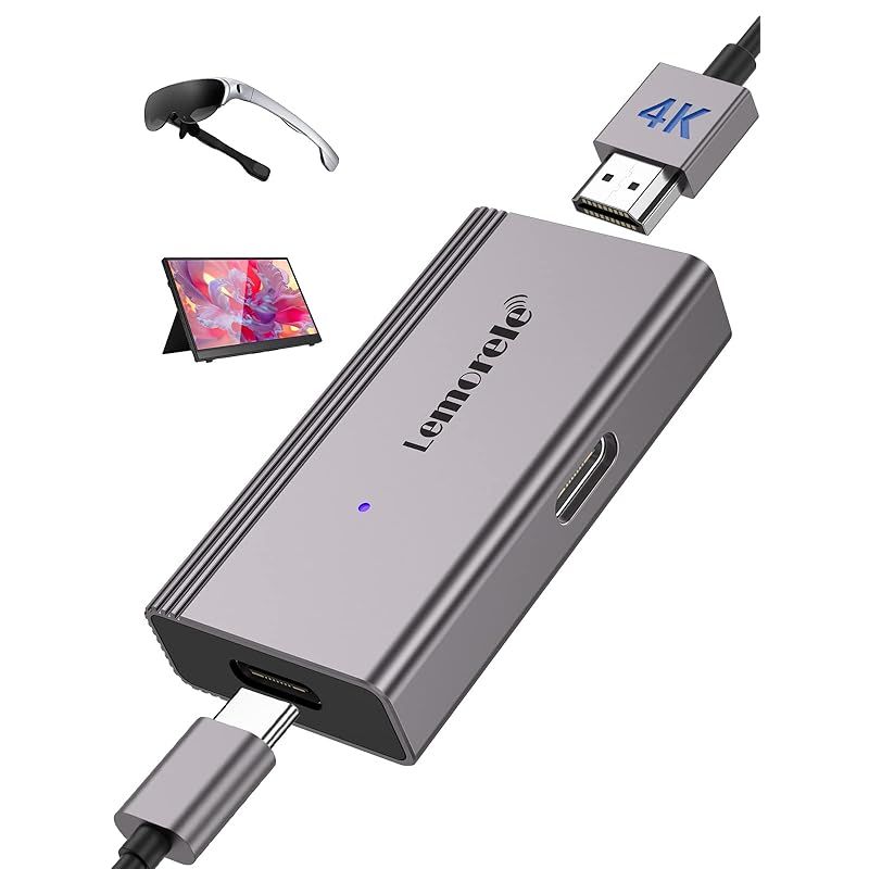 Hdmi to type-c 変換 HDMI-USB C Type-C 変換 アダプター lemorele hdmi to usb-c スマートグラス