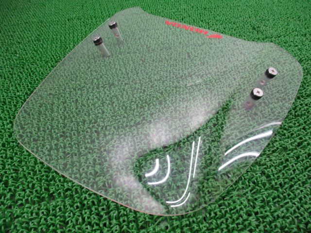 スーパーカブ110 スクリーン 社外 中古 2013年式外し JA10 交換用 クリアウインドシールド コンディション良好 割れ欠け無し Tu