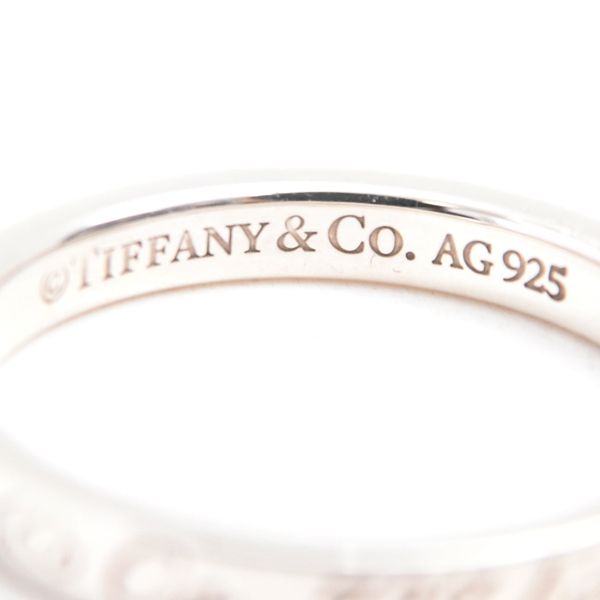 美品 Tiffany ティファニー ノーツ リング 指輪 約13号 SV925 ティファニー 指輪 レディース ノーツ ナロー リング 13号