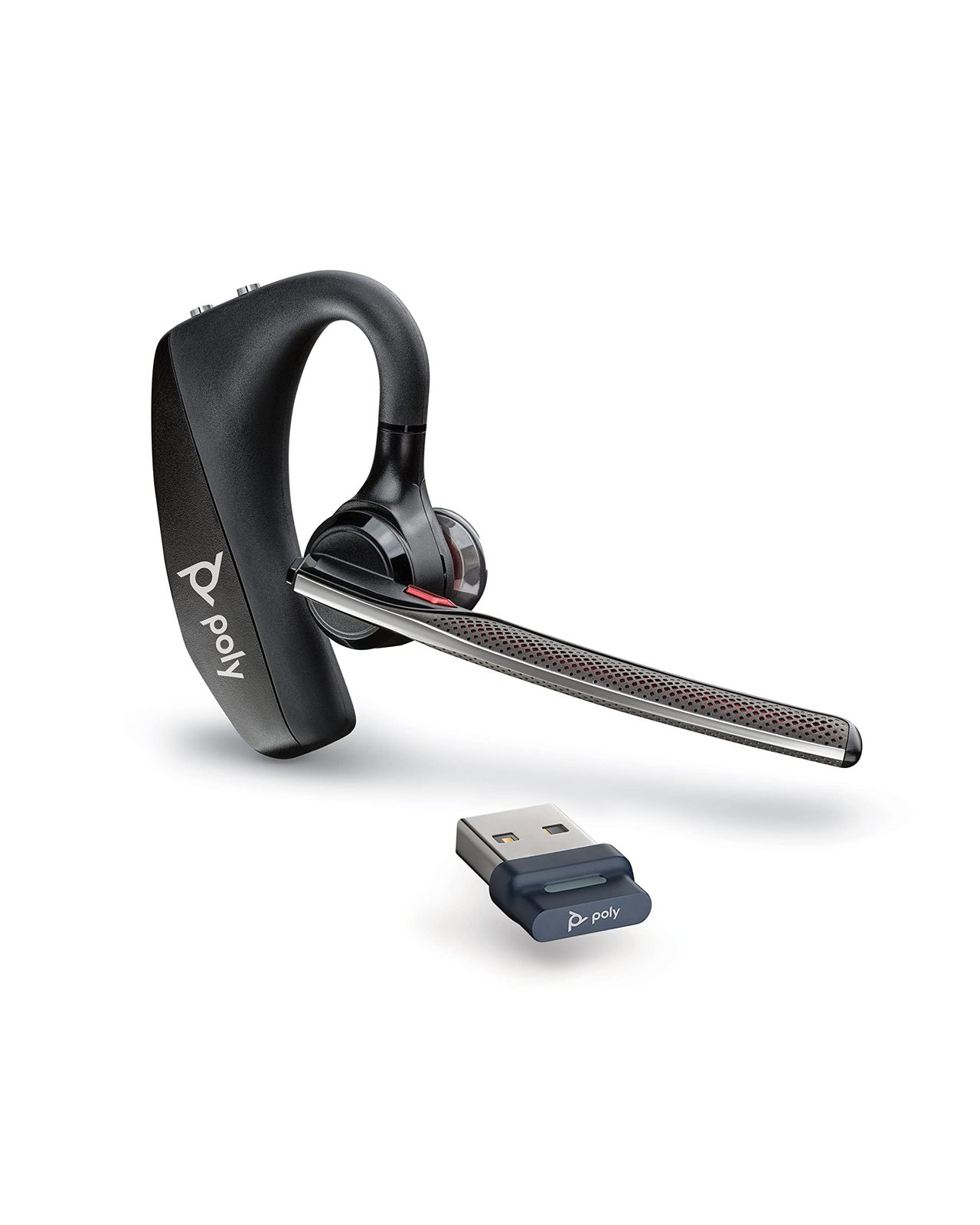 PLANTRONICS Poly ポリー Voyager 5200 UC Bluetooth ワイヤレスヘッドセット 片耳 モノラルイヤホンタイプ PC接続用 BT700ドングル 専 PC接続用Bluetoothドングル付属 Voyager 5200