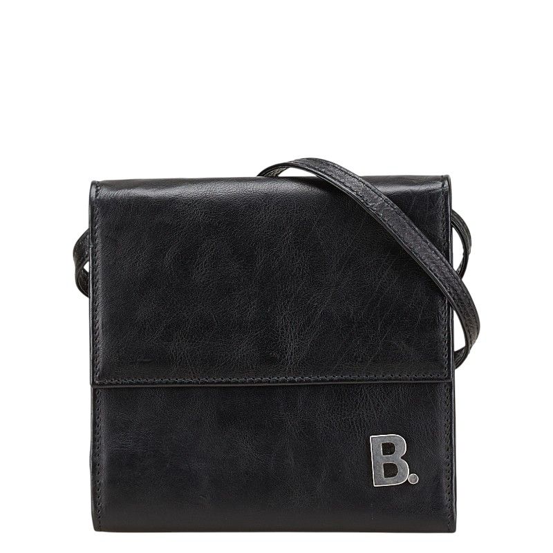バレンシアガ Bロゴ 580037 ブラック レザー メンズ BALENCIAGA 234-16162
