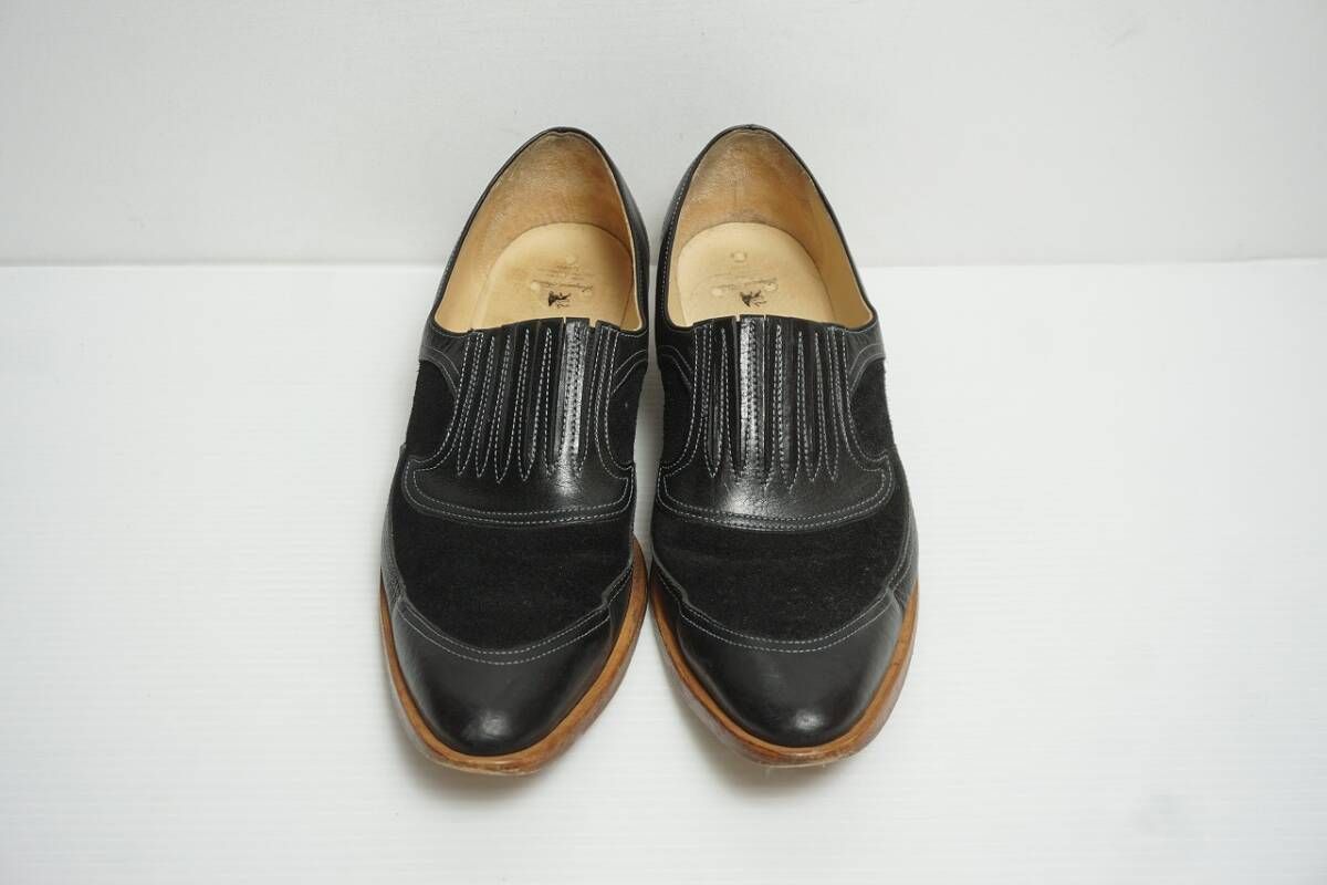 21AW Sasquatchfabrix. サスクワァッチファブリックス 50-21 SLIP ON SHOES ドレス スリッポン シューズ ローファー 黒11本物603O 1