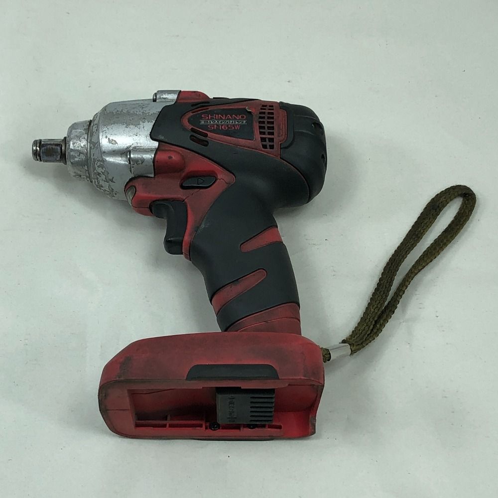 信濃機販 締め付け工具 インパクトレンチ 充電器 充電池2個 SI-165W レッド