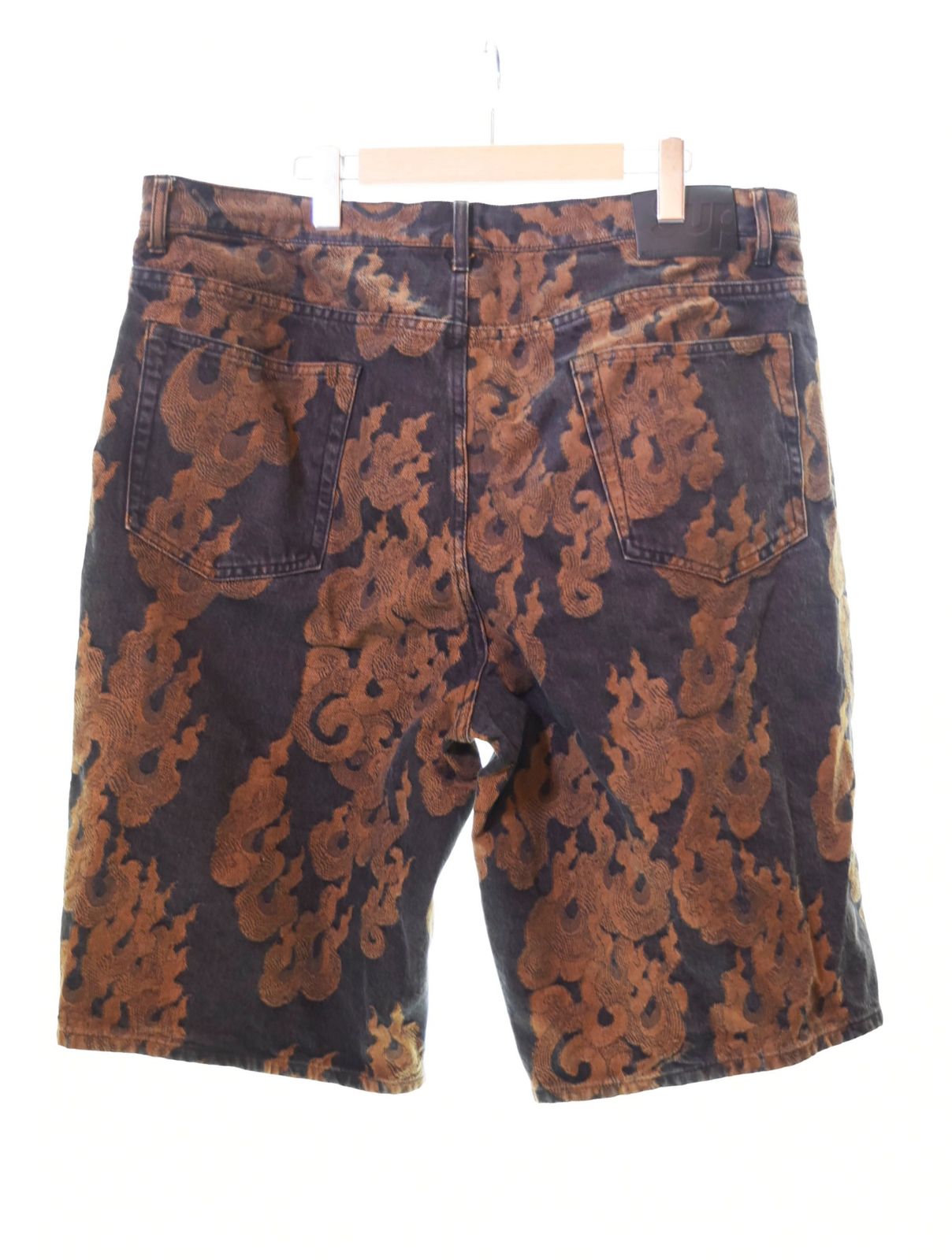 シュプリーム SUPREME 23SS Flames Jacquard Baggy Denim Short