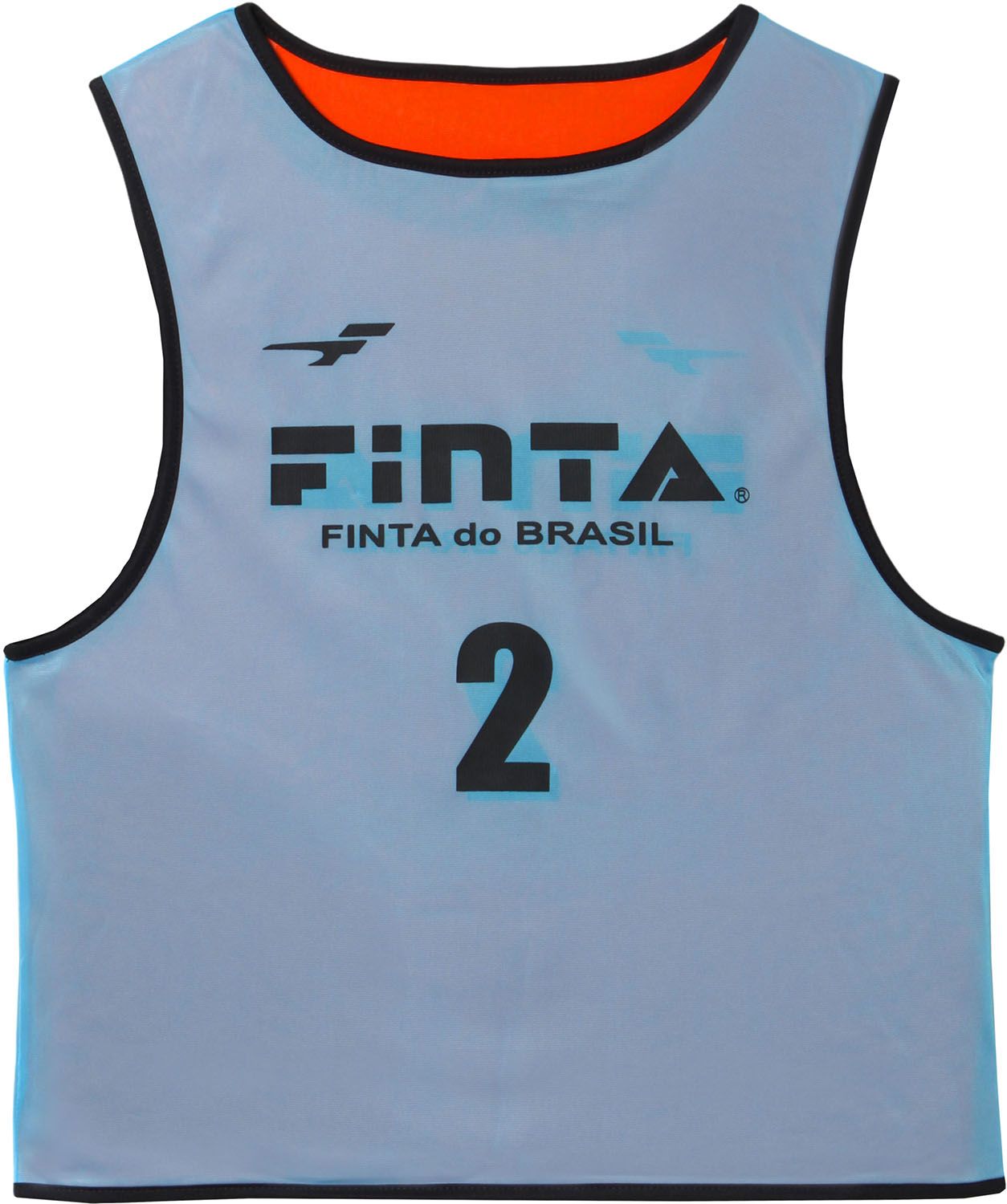 フィンタ FINTA サッカー リバーシブル ビブス 大人用サイズ 10 枚セット FT3027 2261 サックス×オレンジ