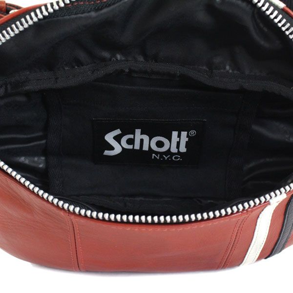 ショット　レザーボディバッグ Schott (ショット) 3189016 CLASSIC RACER BODY BAG クラシック