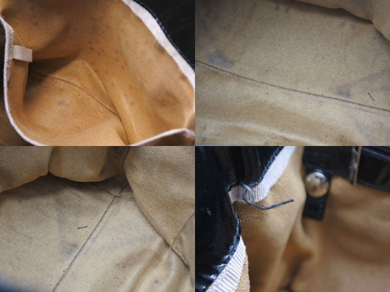 JIMMY CHOO ジミーチュウ トートバッグ ハンドバッグ エナメルレザー  