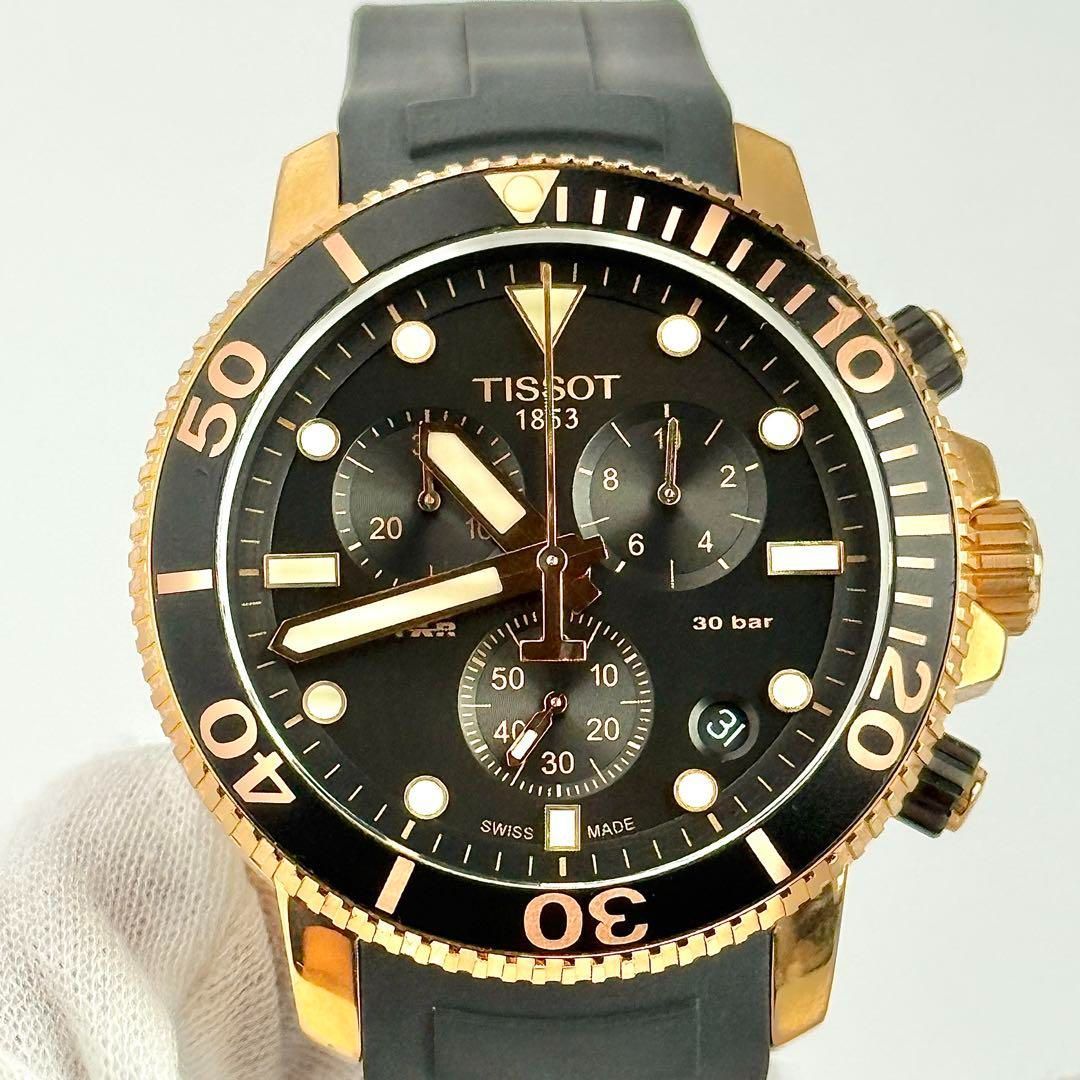 ティソ シースター クロノグラフ 新品電池 メンズ 腕時計 720 - メルカリ 