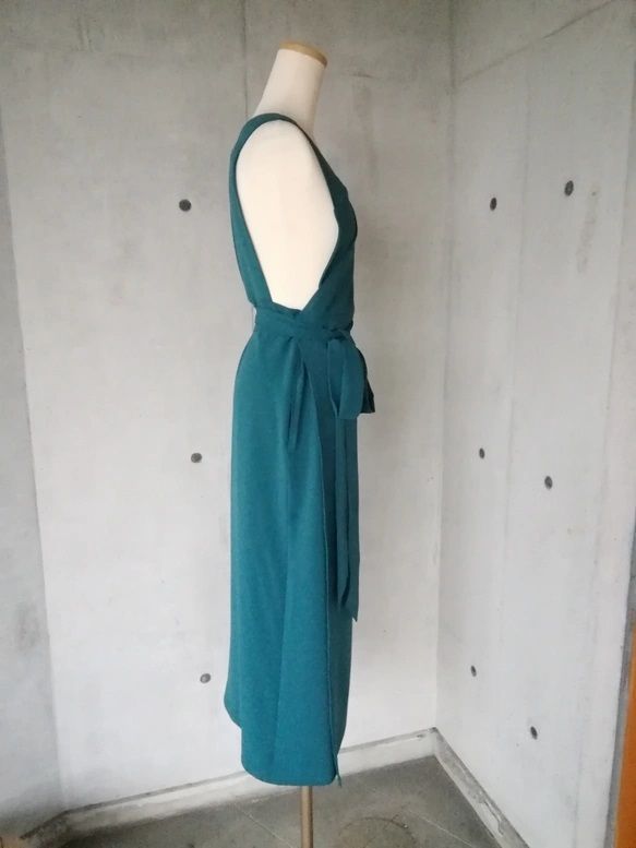 Mサイズ セール くすみミント 茶道お稽古用エプロン 116100-71-M