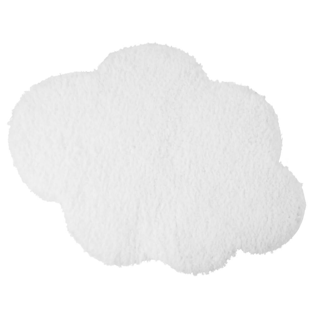 売切注意 お急ぎ下さい ホワイト 横60cm×縦43cm×厚さ2.5cm バスマット 吸水マット 日本製 布製 マイクロファイバー Cloud 洗える 速乾 吸水 大判 アンドエヌイー -NE マット やわらか おしゃれ NHZ-119-WH