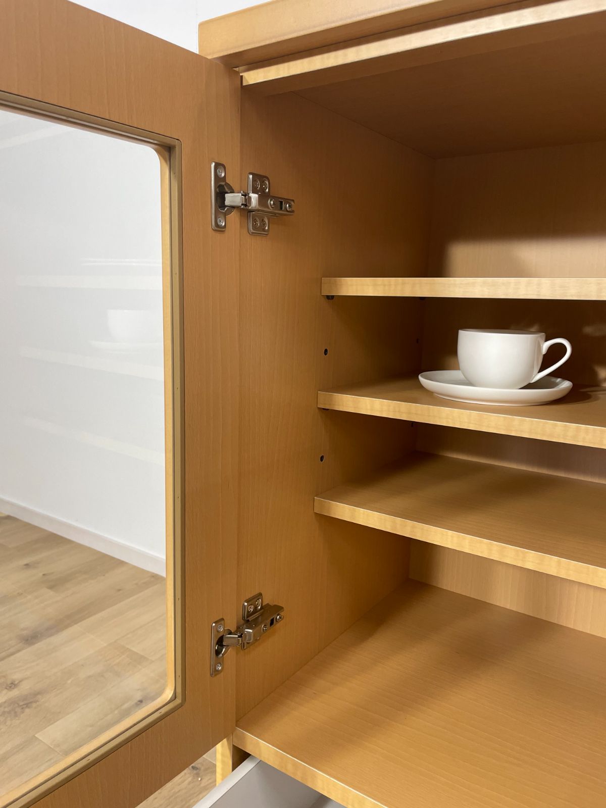 幅70キャビネットミドル食器棚カップボード/キャビネットミドル食器棚