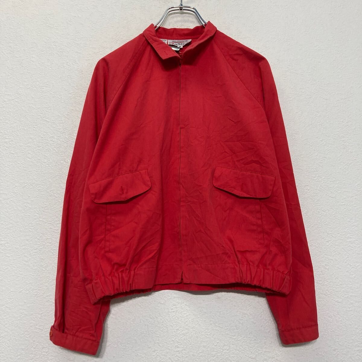 ジャケット レディース M レッド スイングトップ ブルゾン
