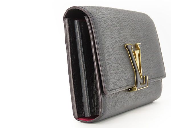 美品】ルイヴィトン LOUIS VUITTON パルナセア ポルトフォイユ カプシーヌ 二つ折り長財布 ノワール ブラック ホットピンク  トリヨンレザー M61248 - メルカリ