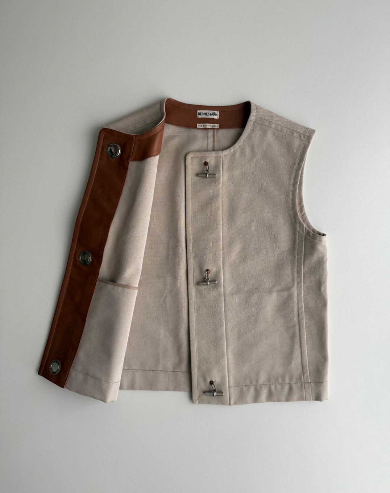 SS2001 Hermès by Margiela Chaine d’Ancre jacket エルメス マルジェラ期 2001年 シェーヌダンクル ベスト ジャケット ジレ HERMES アーカイブ archive