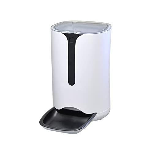 VERSOS 自動給餌器 2電源対応 AC|乾電池 給餌器 ペットフィーダー 6L タイマー ホワイト VS-PF06W 犬 猫