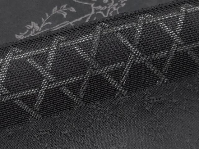 平和屋本店□極上 お召 鳥獣戯画 黒地 逸品 CYAA2337s5 - メルカリ