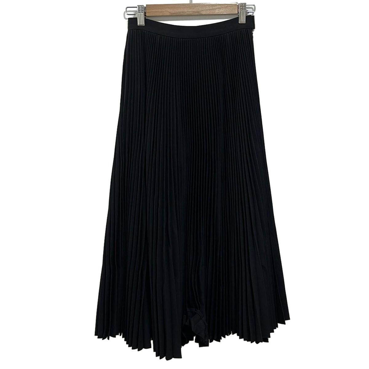 TSURU BY MARIKO OIKAWA ツルバイマリコオイカワ ロングスカート サイズ34 S レディース - 黒 プリーツ