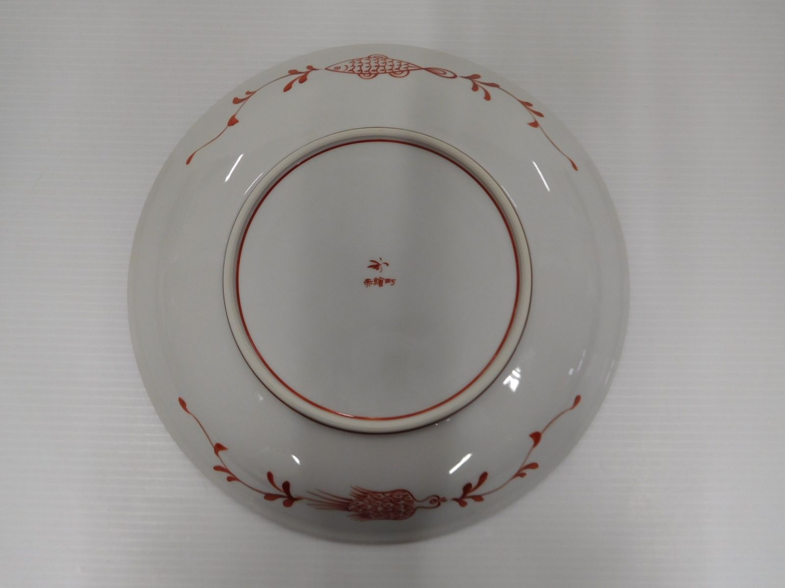 香蘭社 魚鳥紋 大皿 赤繪町 囗T巛 - メルカリ