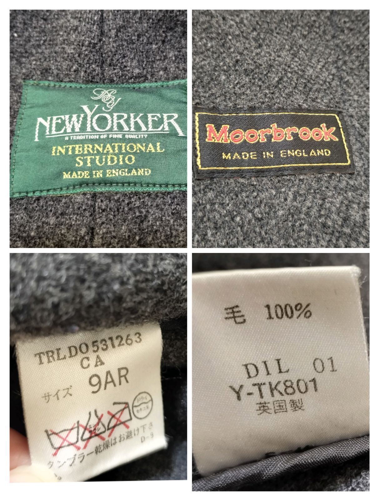 NEWYORKER ニューヨーカー ダッフルコート moorbrook ロング 英国製 9