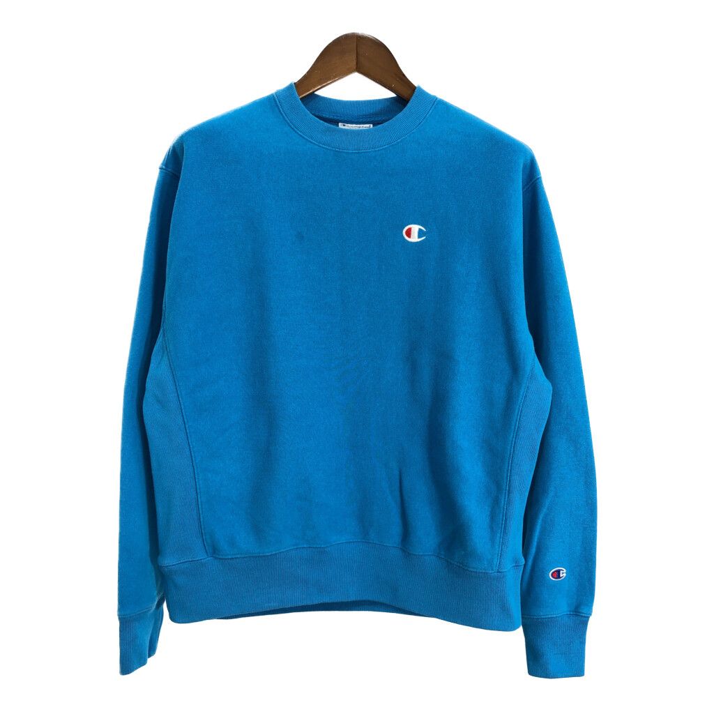 00年代 Champion チャンピオン REVERSE WEAVE リバースウィーブ スウェット ブルー (メンズ L) 中古 古着 S4000
