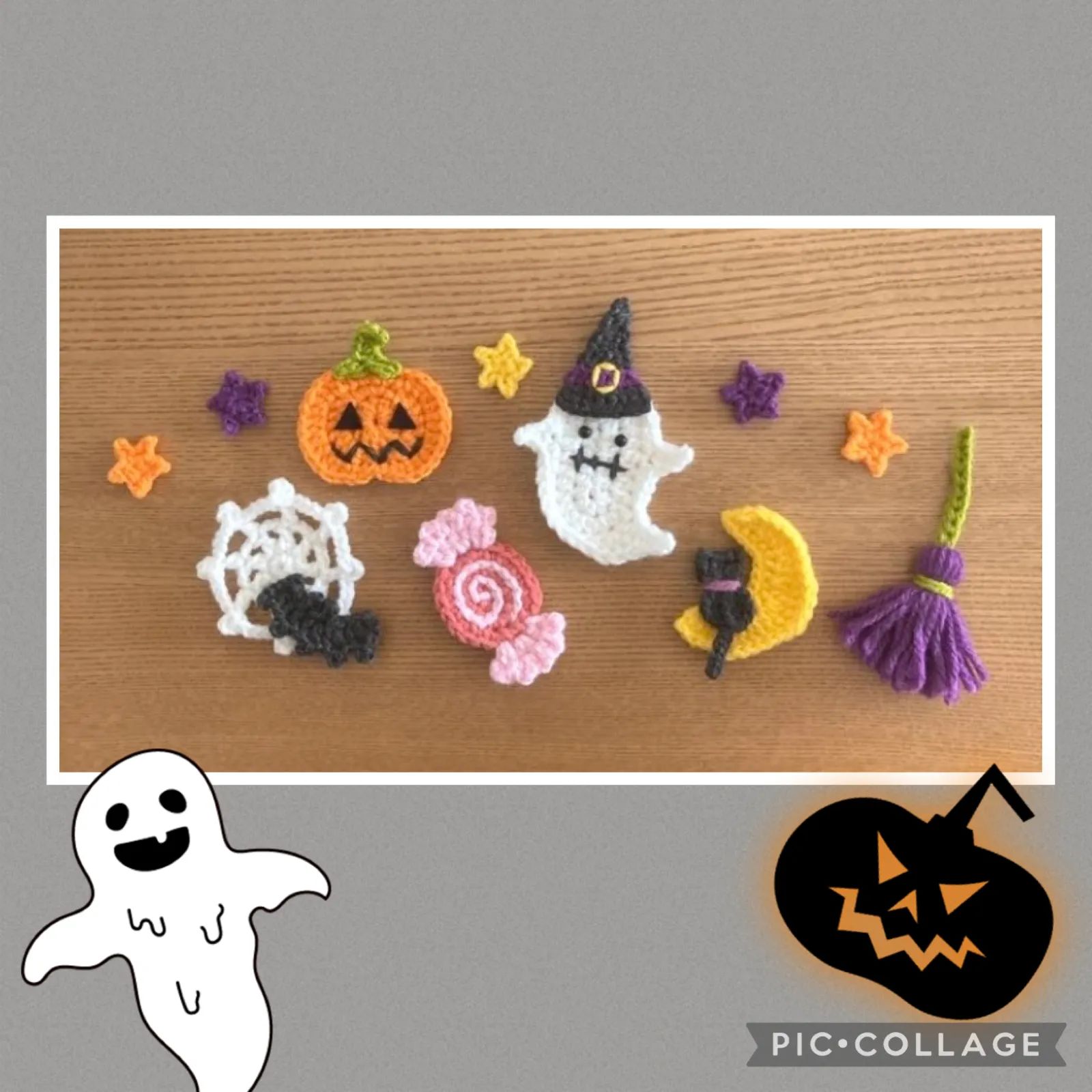 ハロウィン ガーランド 壁面飾り ミニチュア 手編み - メルカリ